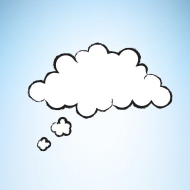 vektör karikatür Bubble düşünce