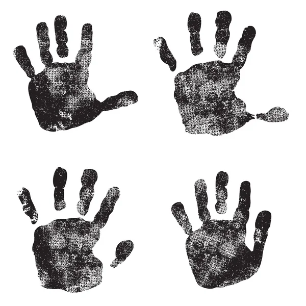 Afdrukken pictogram van een hand — Stockvector