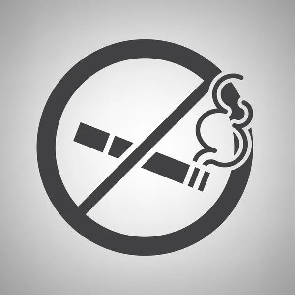 Niet roken pictogram doen — Stockvector