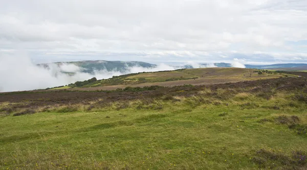 Porlock hill view down into Minehead — Stock Photo, Image