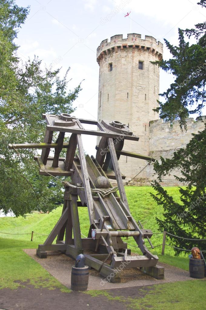 Medival catapult at warwick castle