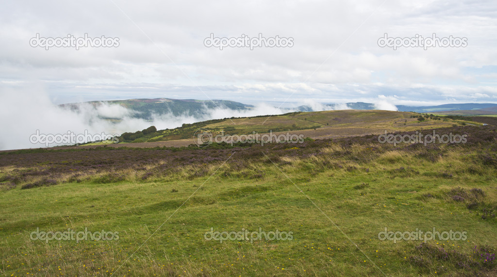 Porlock hill view down into Minehead
