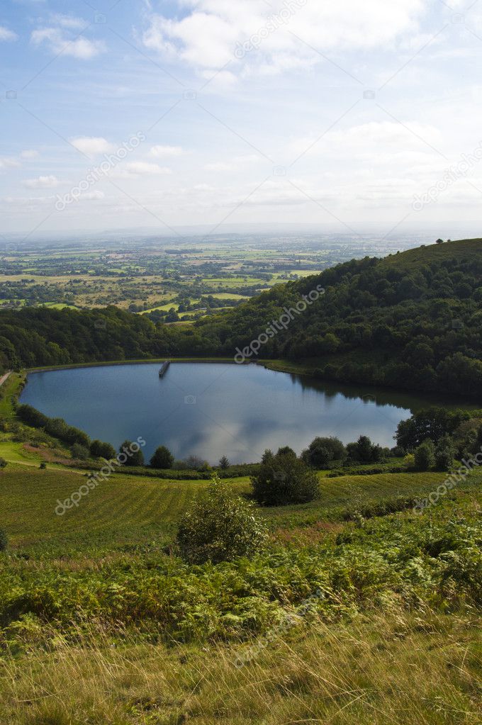 Reservoir at malvern hills, worcestershire