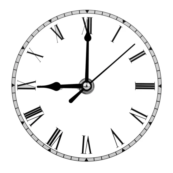 Reloj de la cara que muestra nueve — Foto de Stock