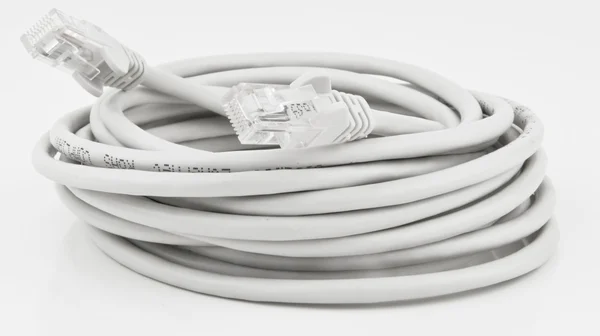 Network cable coiled up — Stock Photo, Image