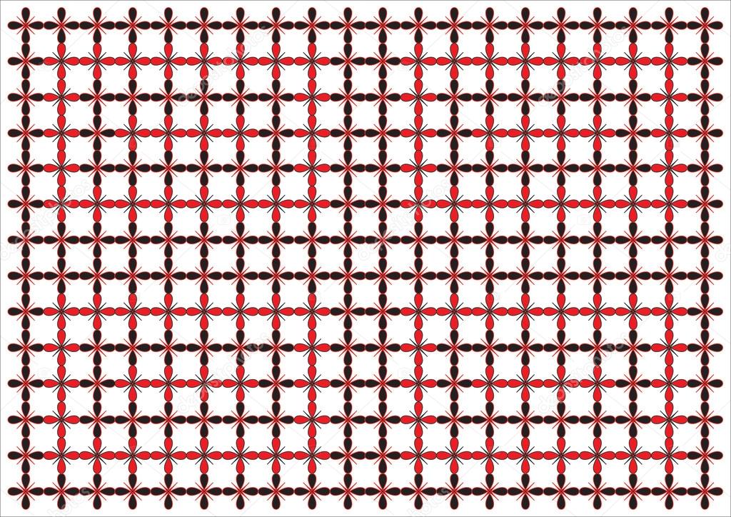 wallpaper pattern red black on white