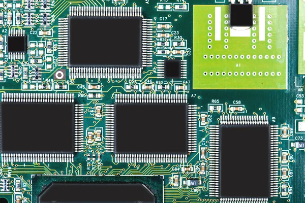 Computadora placa base componentes eléctricos — Foto de Stock