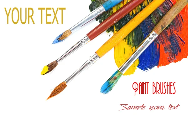 beyaz izole Boya fırçaları