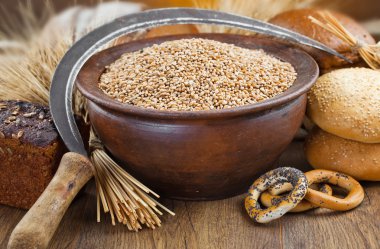 ekmek ve çavdar spikelets