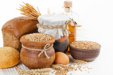 ekmek ve çavdar spikelets