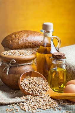 ekmek ve çavdar spikelets