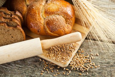 ekmek ve çavdar spikelets