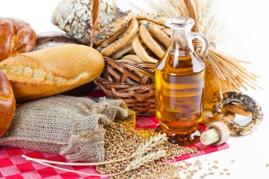 tahıl, ekmek ve bal