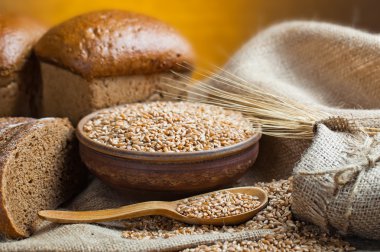 ekmek ve çavdar spikelets