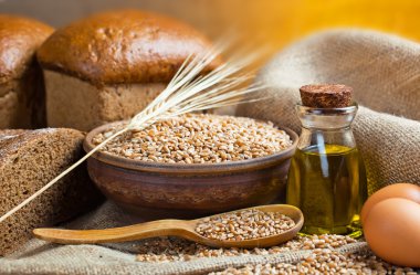 ekmek ve çavdar spikelets