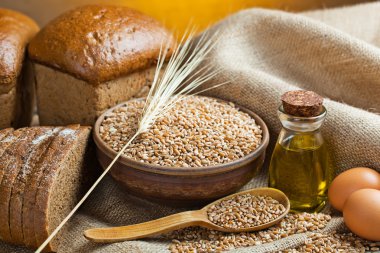 ekmek ve çavdar spikelets