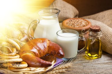 bir şişe süt ekmek