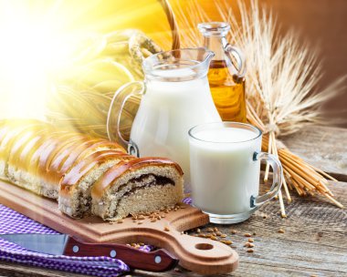 bir şişe süt ekmek