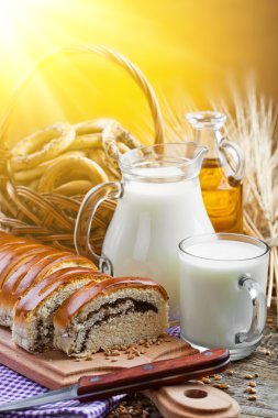 bir şişe süt ekmek