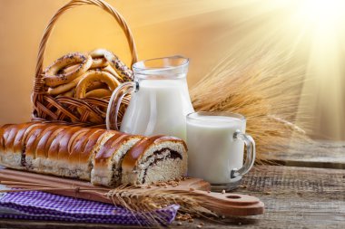 bir şişe süt ekmek