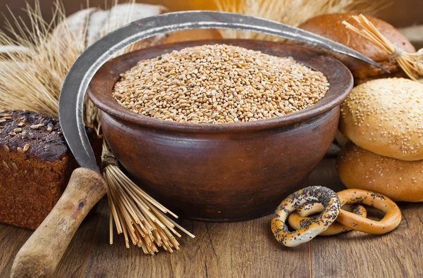 ekmek ve çavdar spikelets