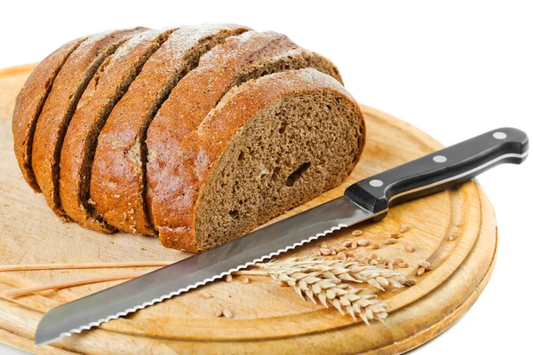 Ржаной хлеб и ржаное ухо — стоковое фото