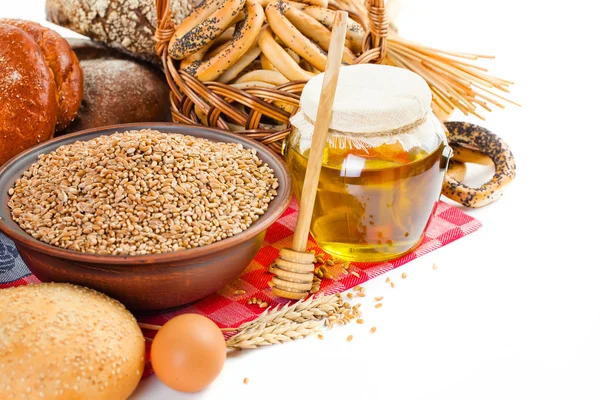 tahıl, ekmek ve bal