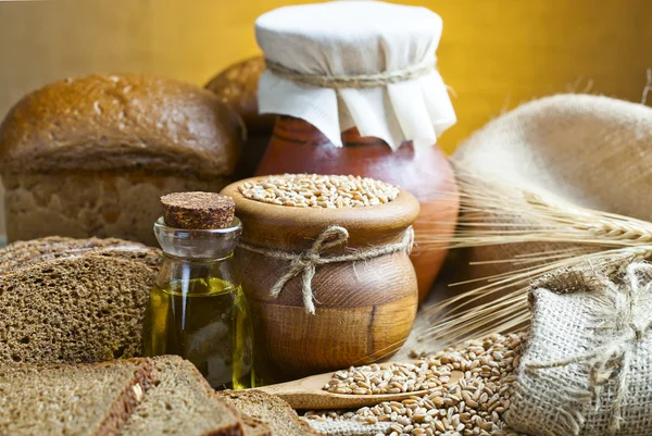 ekmek ve çavdar spikelets