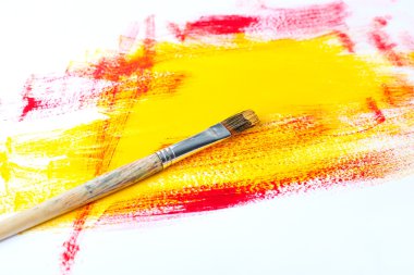 boya ve fırça kompozisyon