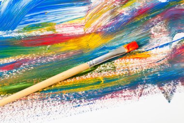 boya ve fırça kompozisyon