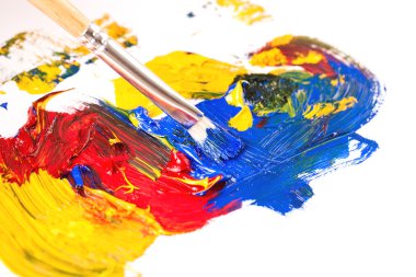 boya ve fırça kompozisyon
