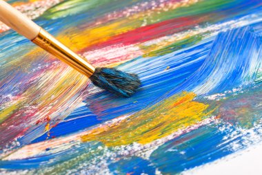 boya ve fırça kompozisyon