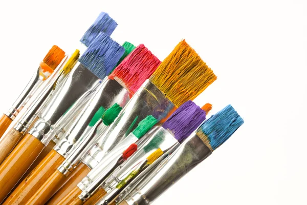 Pinturas y pinceles — Foto de Stock