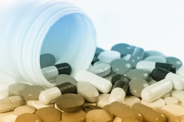 Heap of colorful pills. — Stock Photo, Image