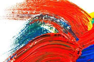 Boyalar ve fırçalar.