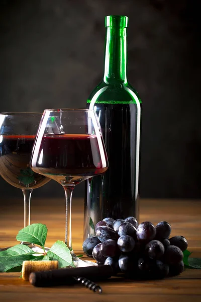 Wine Glass Old Background — Stock Photo, Image
