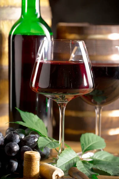 Wine Glass Old Background — Fotografia de Stock