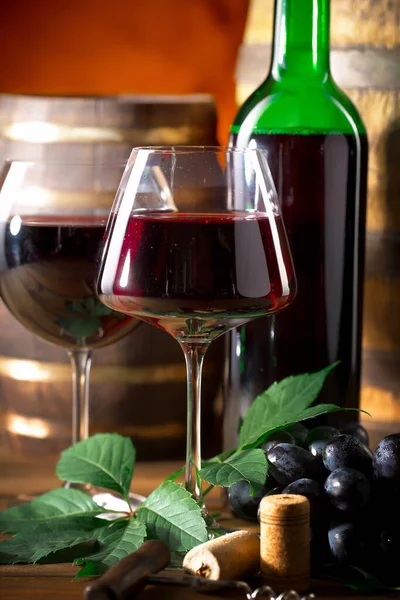 Wine Glass Old Background — Stock Photo, Image