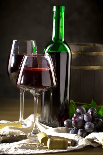 Вино Келиху Старому Тлі — стокове фото