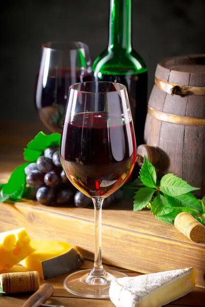 Wine Glass Old Background — Foto Stock