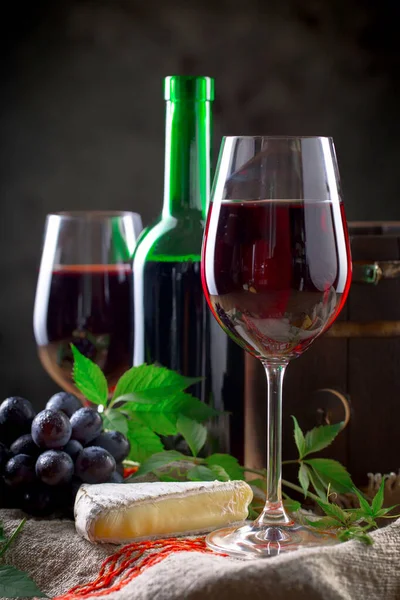 Wine Glass Old Background — Foto Stock