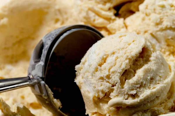 Ice Cream Table Bright Colored Background — ストック写真