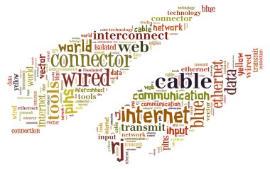 kelime bulutu rj45 internet kablo