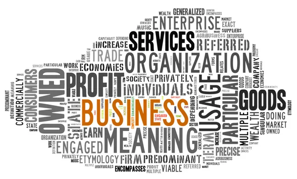 Word Cloud of Business Tag — Stock Photo, Image