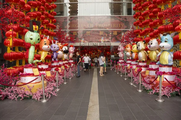 Decoración del zodíaco chino en el centro comercial — Foto de Stock