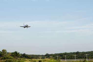 Boeing 737 iniş için hazır
