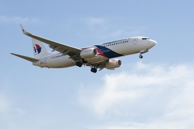 Boeing 737 iniş için hazır