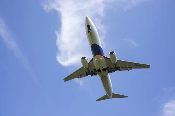 Boeing 737 klaar voor Landing — Stockfoto