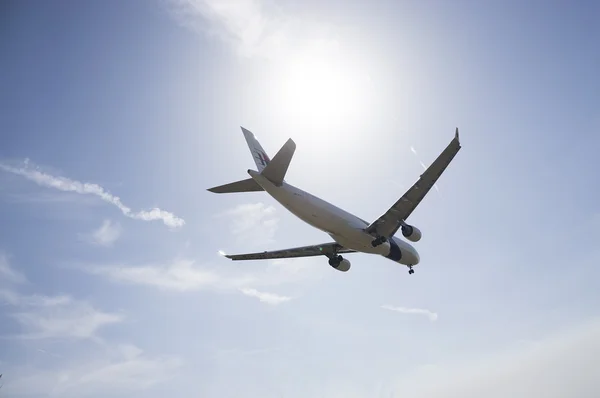 Aterragem do avião — Fotografia de Stock