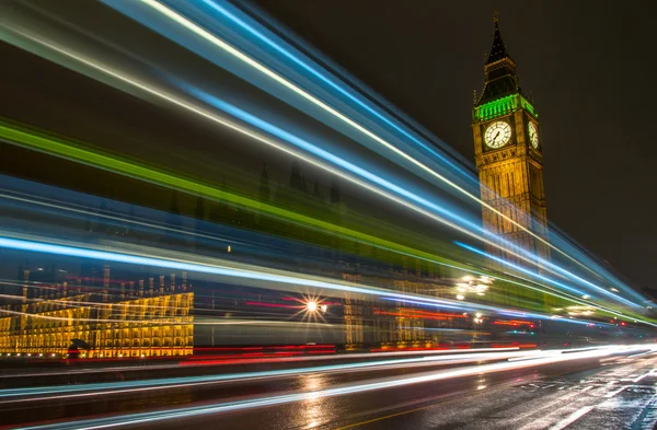 Νύχτα της bigben — Φωτογραφία Αρχείου